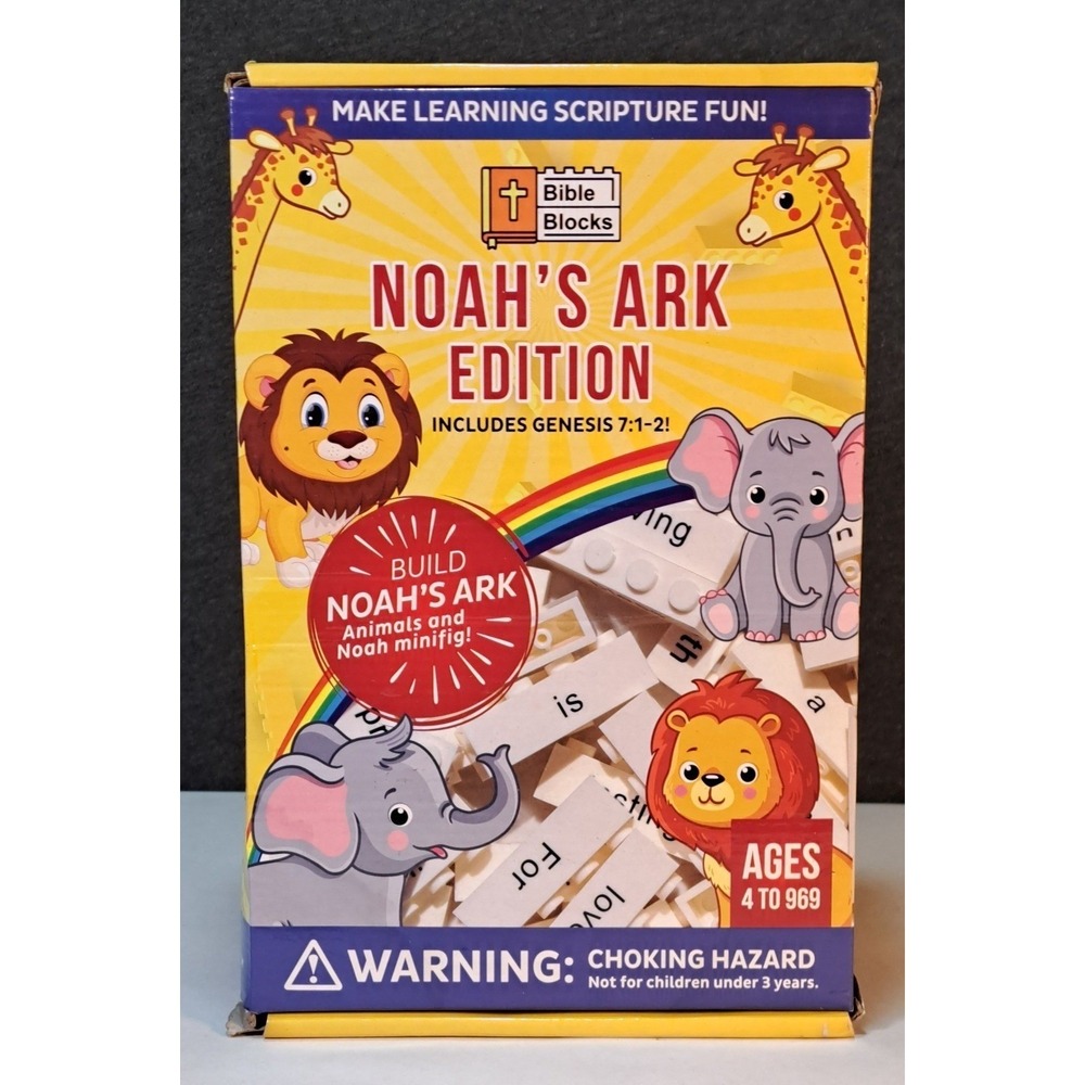 Bible Blocks Noah's Ark Edition Building Set Scripture Bricks Noah Minifigure